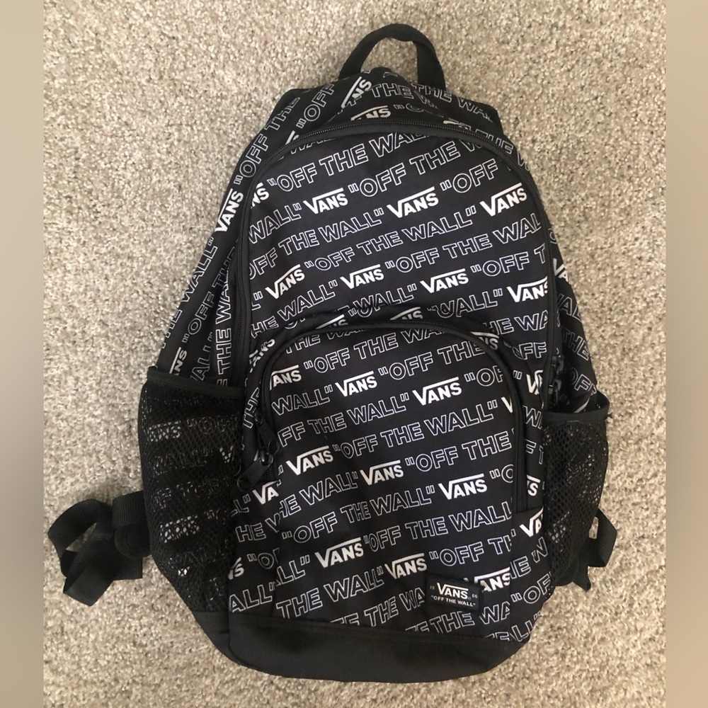 Vans backpack. Black and white.